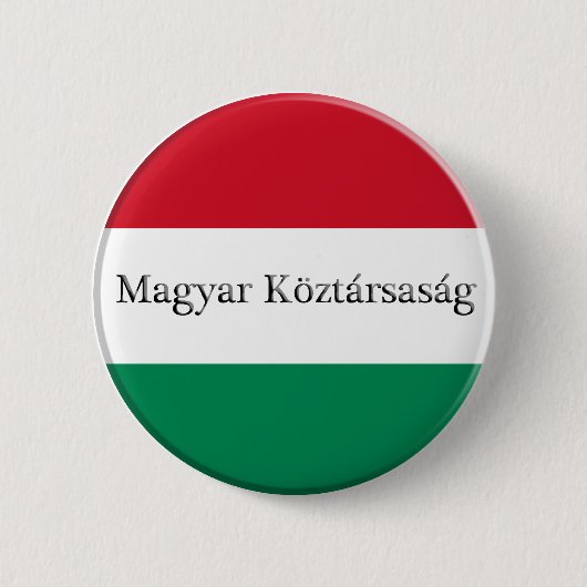 Button voor Hongaarse vlaggenkleuren (Voorkant)