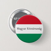 Button voor Hongaarse vlaggenkleuren (Voorkant /achterkant)