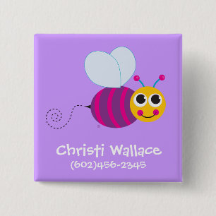 Button voor identificatie van bijen