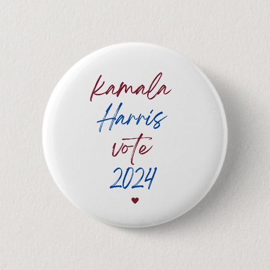 Button voor Kamala Harris voor 2024 (Voorkant)
