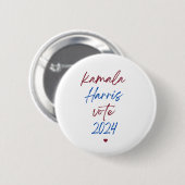 Button voor Kamala Harris voor 2024 (Voorkant /achterkant)