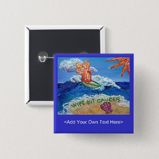 Button voor kankerverwekkende angel verwijderen (Voorkant /achterkant)