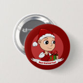 Button voor kerstbaby (Voorkant /achterkant)
