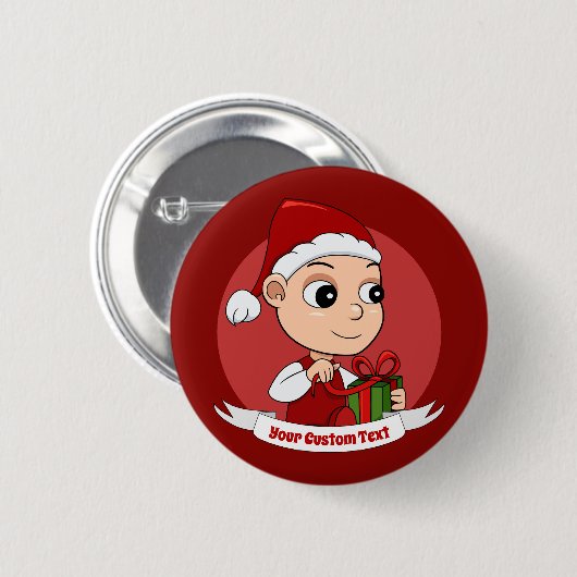 Button voor kerstbaby (Voorkant /achterkant)