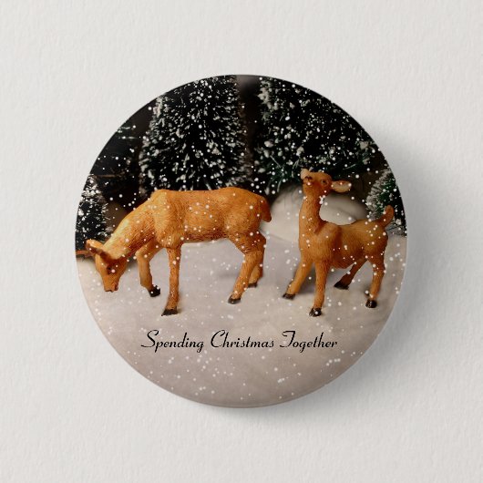 Button voor kerstfeestvieren (Voorkant)