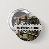 Button voor kleine zakelijke zaterdag (Voorkant /achterkant)