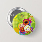 Button voor kleurrijke cirkels (Voorkant /achterkant)