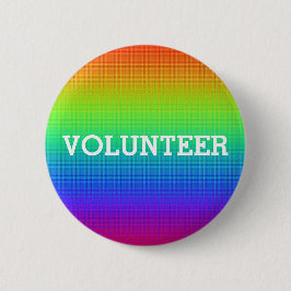 Button voor kleurrijke regenboogvrijwilligers
