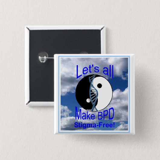 Button voor logo- en Sky-ontwerp (Voorkant /achterkant)