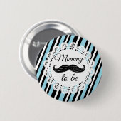 Button voor mammie om blauw en zwart te zijn (Voorkant /achterkant)