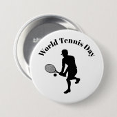 Button voor Mannelijke tennennis Player Silhouette (Voorkant /achterkant)