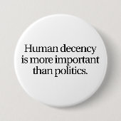 Button voor menselijke fatsoen (3 inch) (Voorkant)