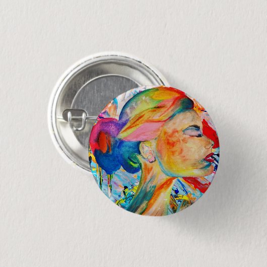 Button voor Mijn wereld kleuren (Voorkant /achterkant)