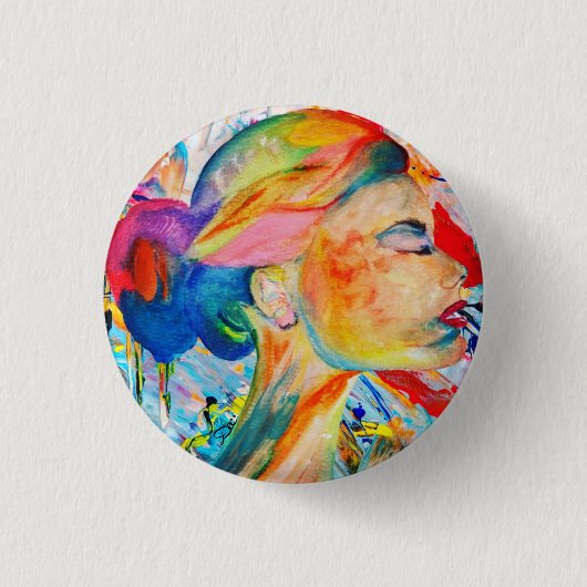 Button voor Mijn wereld kleuren (Voorkant)