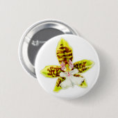 Button voor orchidee-bloemenkunst (Voorkant /achterkant)
