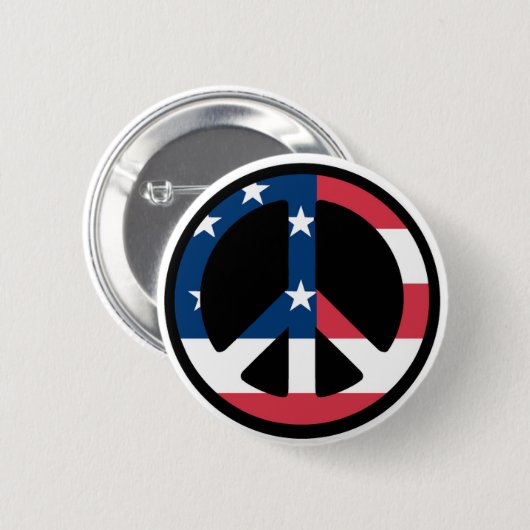 Button voor patriottische vrede (Voorkant /achterkant)