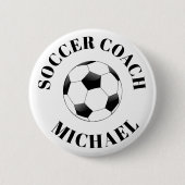 Button voor persoonlijke Voetbal coach (Voorkant)
