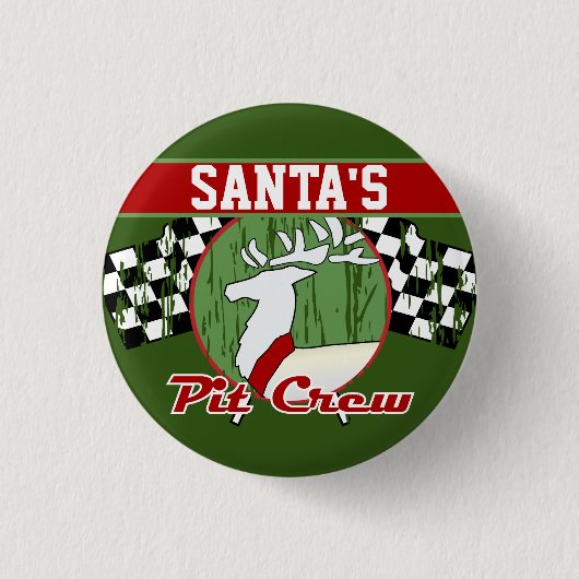 Button voor pit-personeel voor de kerstman (Voorkant)