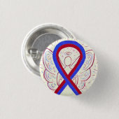 Button voor rode en blauwe lint (Voorkant /achterkant)