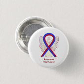 Button voor rode en blauwe lint (Voorkant /achterkant)