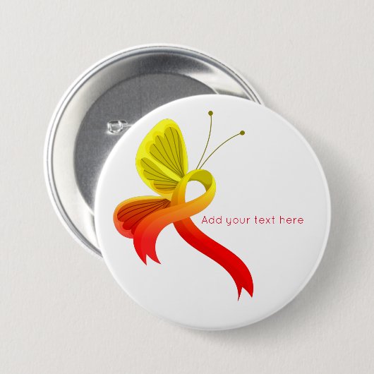 Button voor rode en gele bots (Voorkant /achterkant)