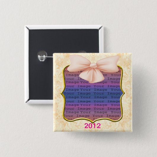 Button voor roze weddenschap (Voorkant /achterkant)