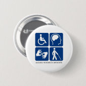 Button voor toegang tot gehandicapten (Voorkant /achterkant)