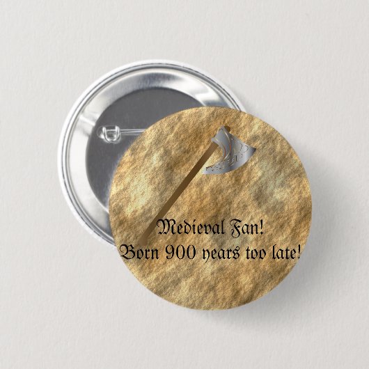 Button voor ventilatoren met middeleeuwen (Voorkant /achterkant)