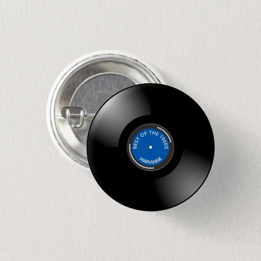 Button voor vinylrecord-album (Voorkant /achterkant)