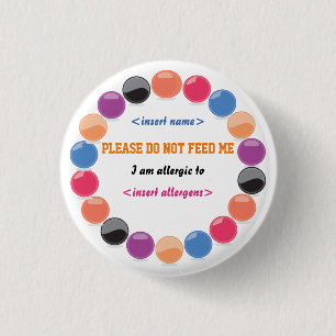 Button voor waarschuwingen voor allergie
