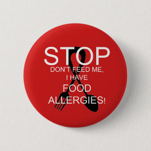 Button voor waarschuwingen voor allergie
