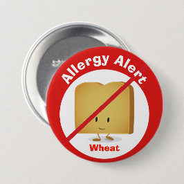 Button voor waarschuwingen voor allergie | Tarwe