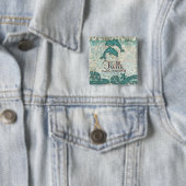 Button voor weddenschapsnaam Sparkle Dolphins Blau (In situ)