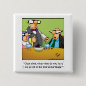 Button voor wijnbereiding Humor "vier dollar" (Voorkant)