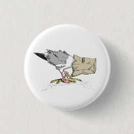 Button voor zeegleeuw | Funny Bird Illustration