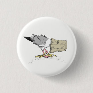 Button voor zeegleeuw | Funny Bird Illustration