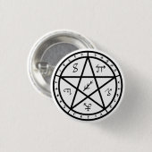 Button voor zegels - zwart op wit (Voorkant /achterkant)