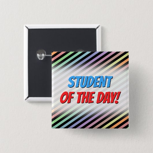 Button voor zwart-wit en pasta-kleurig lijnpatroon (Voorkant /achterkant)