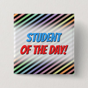 Button voor zwart-wit en pasta-kleurig lijnpatroon