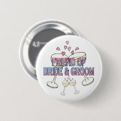 Button: Vriend van bruid & bruidegom Ronde Button 5,7 Cm (Voorkant /achterkant)