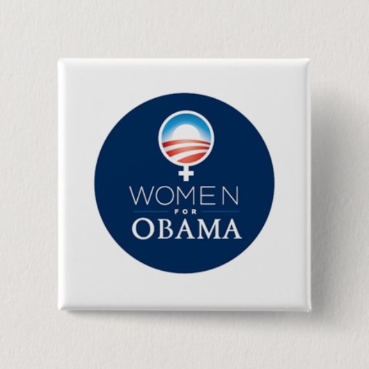 Button Vrouwen4Obama (Voorkant)