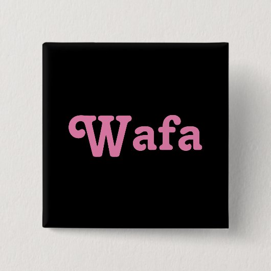 Button Wafa (Voorkant)