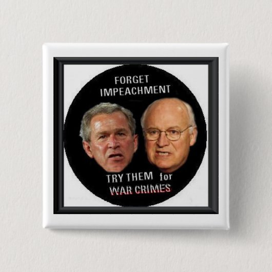 Button WAR CRIMINALS (Voorkant)