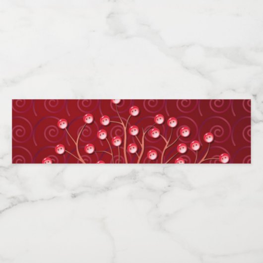 Button Waterfles Etiket (Enkel label)