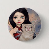 Button "Winged Ferret" (Voorkant)