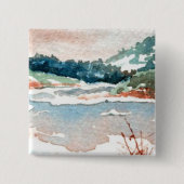 Button winterlandschap (Voorkant)