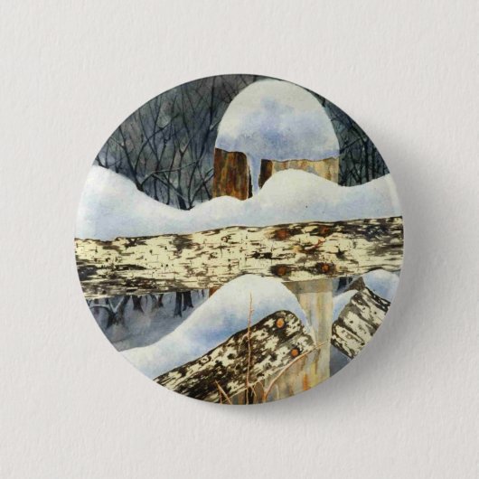 Button winterlandschap (Voorkant)