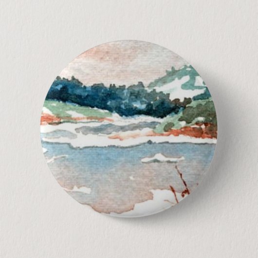 Button winterlandschap (Voorkant)