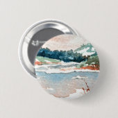 Button winterlandschap (Voorkant /achterkant)