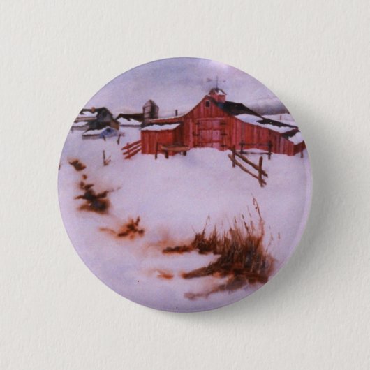 Button winterlandschap (Voorkant)